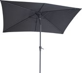 4gardenz® Parasol Rechthoek 150X250cm Kantelbaar - Balkonparasol - Grijs