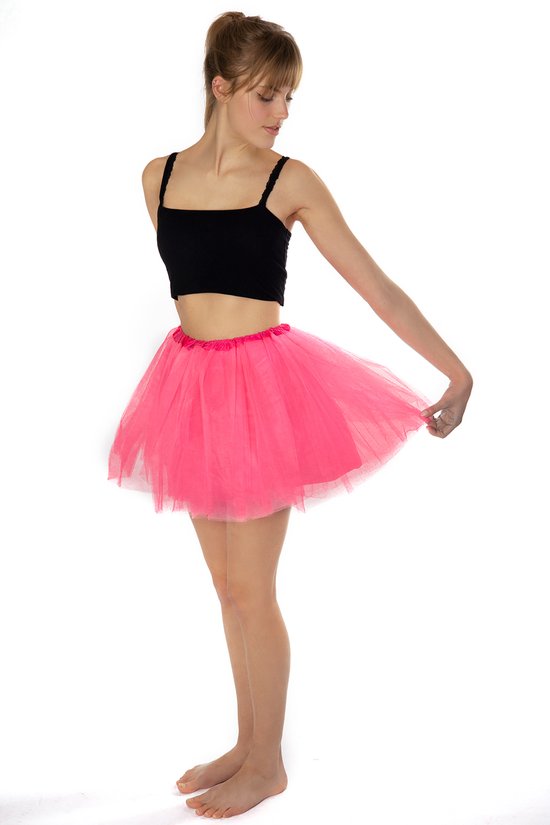 Cicano Tuturok voor dames, elastische taille, tule pluffy rok