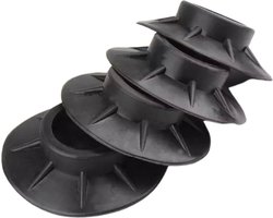 Jumada's - Trillingsdempers wasmachine – Set van 4 stuks – Extra dik - Voetjes wasmachine & droger - Wasmachine demper – Anti trillings pads