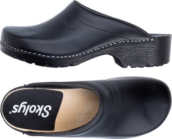 Otoepazm Uniseks klompen slippers met kurk-lederen pantoffels, tuinschoenen met premium voetbed, bruin, 45 EU