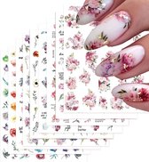 Stickers Ongles 3D Fleurs – 4 Feuilles Autocollantes, Pour Nail Art DIY, Manucure à La Maison