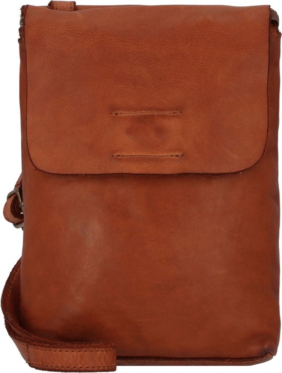 HAROLD'S Cuir Sac à épaule bandoulière Sac téléphone portable Submarine Smartphonebag Cognac Brun