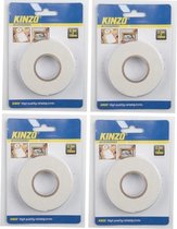 4x Dubbelzijdig tape - 19 mm x 2,3 meter - tweezijdig tape