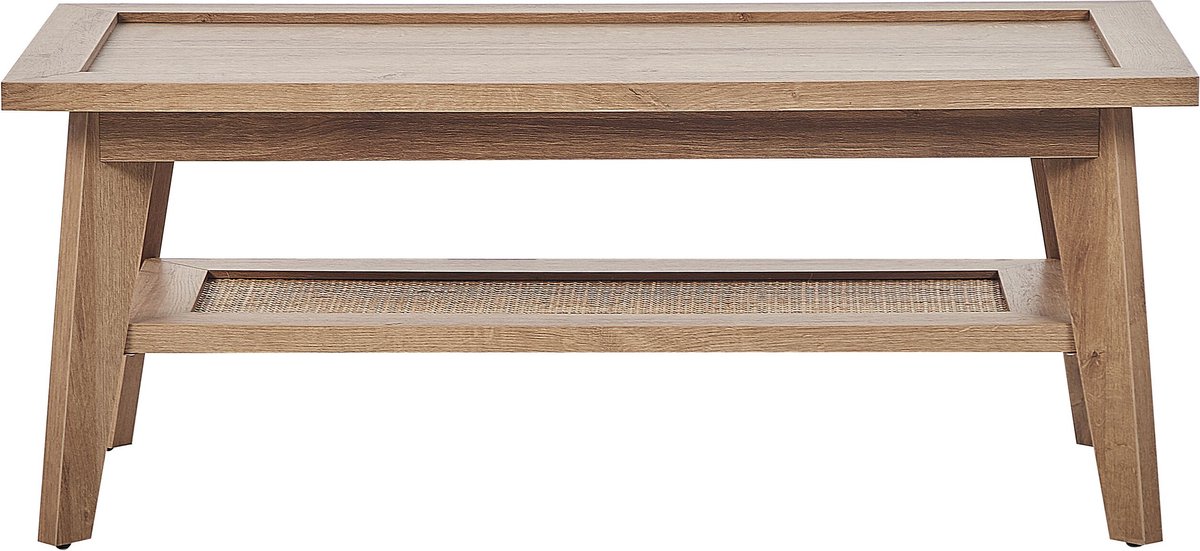 Beliani SIMLA - Salontafel - Lichte houtkleur - Vezelplaat Bruin