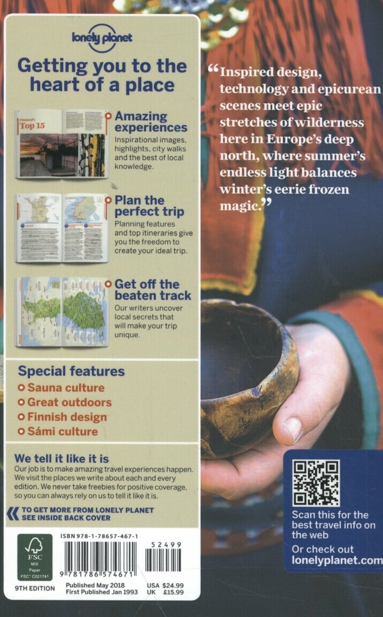 Lonely Planet Finland - back cover