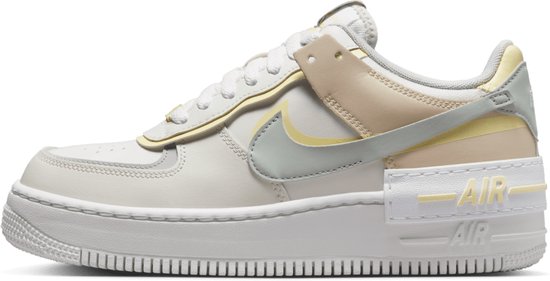 Nike Air Force 1 Low Shadow - Maat 38 - White Pearl Citron Tint - Sneakers  Dames -... | bol