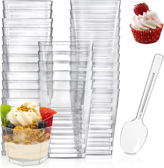 Dessertbekers set van 50 HIER kopen