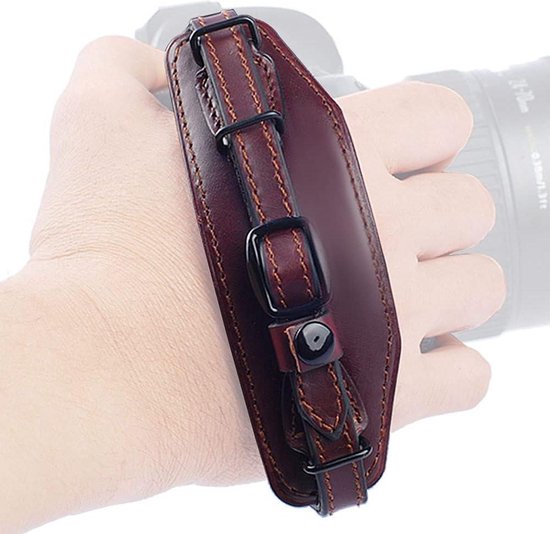 Lynca Camera Leather Wrist Hand Strap Adjustable Hand Grip Strap | Desertcart