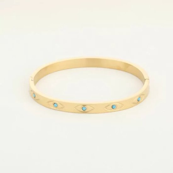 Alziend Oog Bangle Armband in Goud