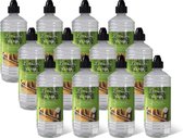 Xaralyn Bio-ethanol CL100 (12X 1 Liter) - 100% zuivere bio ethanol - mooie gele vlam - zonder toegevoegde geur