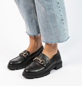 Manfield en cuir noir avec détails dorés - Taille 40