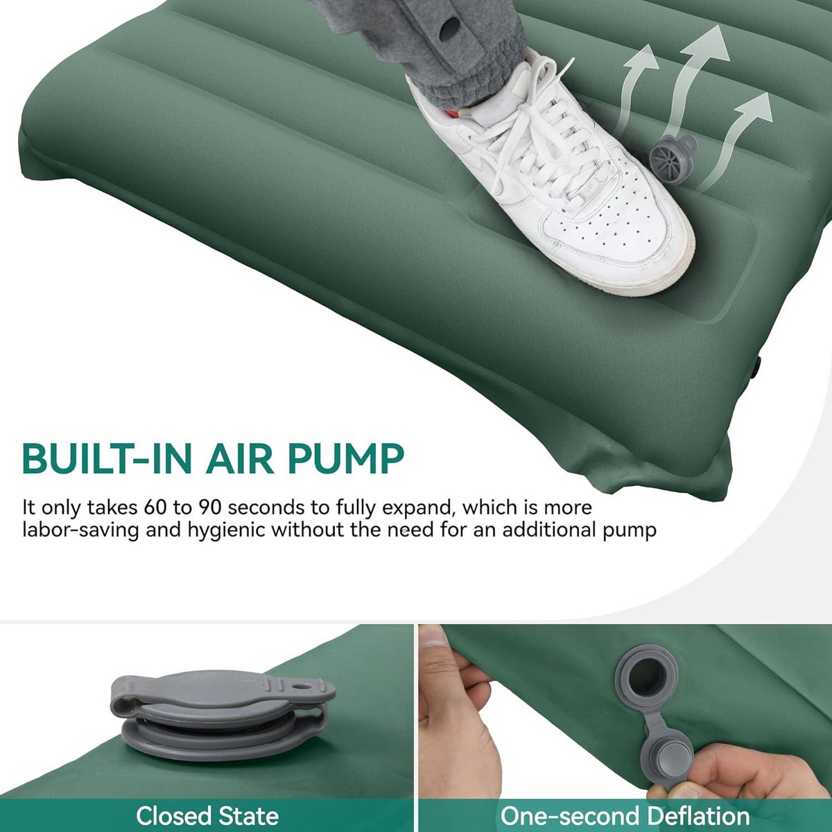 Powerflow Relax slaapmat met ingebouwde pomp - 10cm Powerflow Relax slaapmat met ingebouwde pomp - 10cm