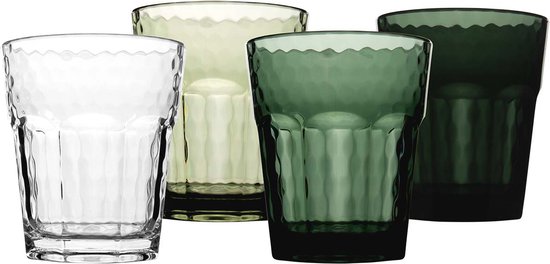 Bo-Camp - Limonade glas - Mix & Match - Kunststof - 200 ml - 4 Stuks - Groen