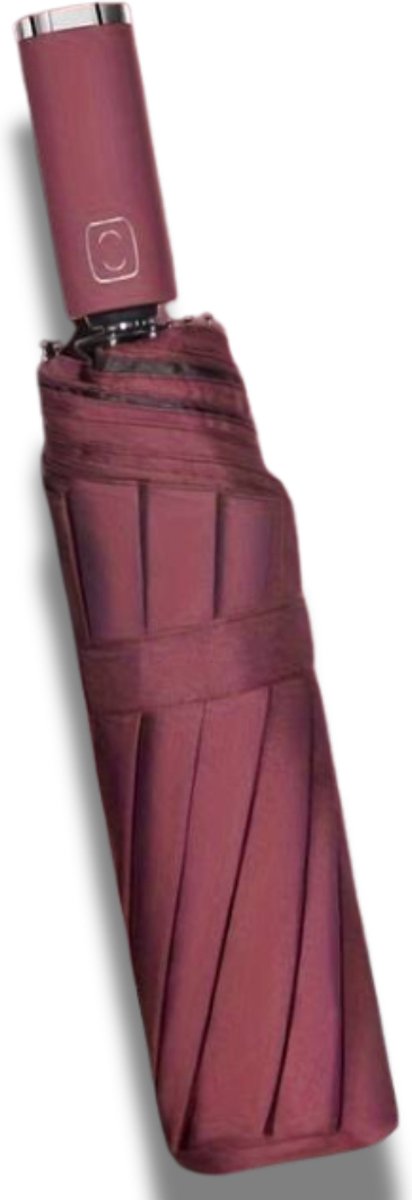 Nivard Moderne Stormparaplu - Windproof Paraplu - Opvouwbaar - Stormproef - Automatisch Uitklapbaar - Umbrella - Rood