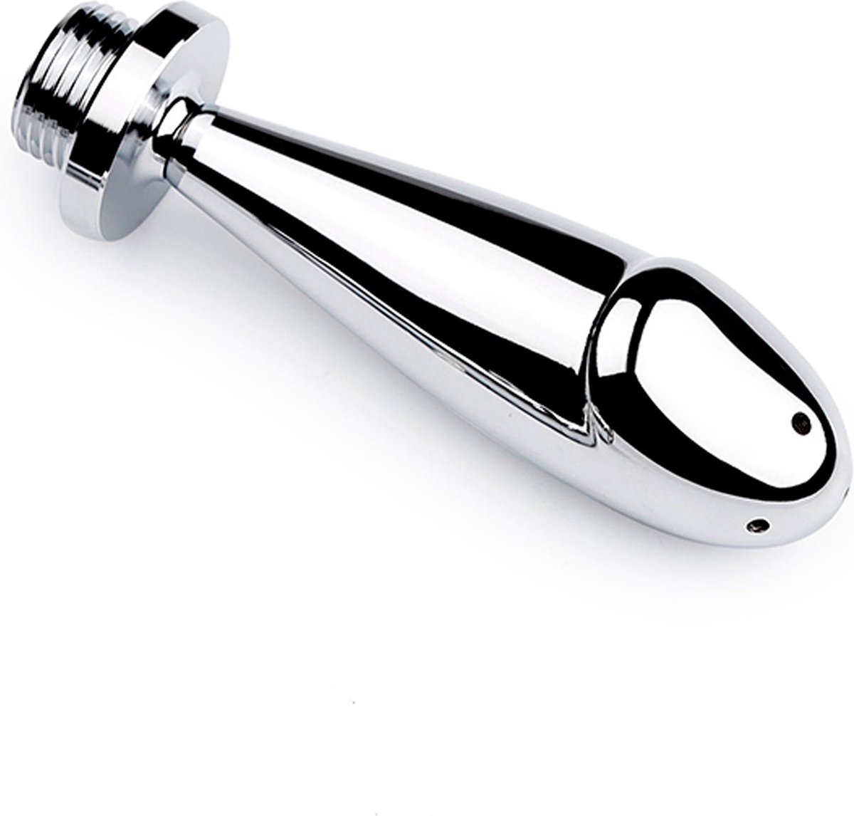 Goedkoopste Fixxx - Penisvormige Anaal en Vaginaal Douche - Opzetstuk voor de Doucheslang - Zilver