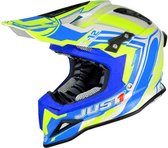 Just1 Crosshelm J12 Flame Yellow/Blue-XS