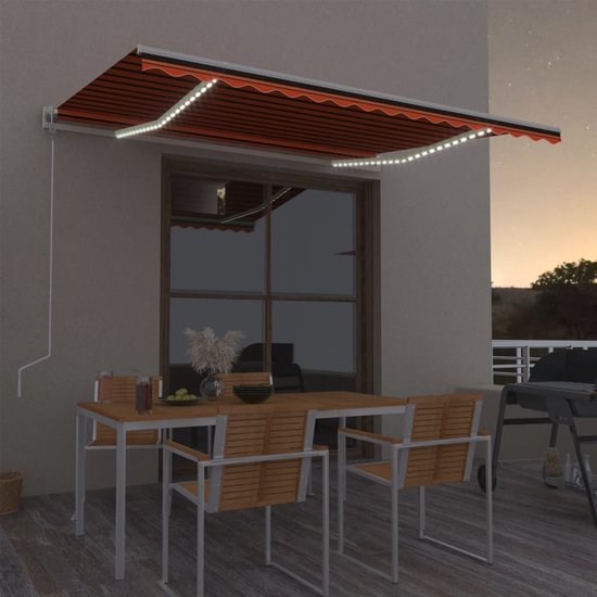 vidaXL-Luifel-automatisch-met-LED-windsensor-400x300-cm-oranje-bruin