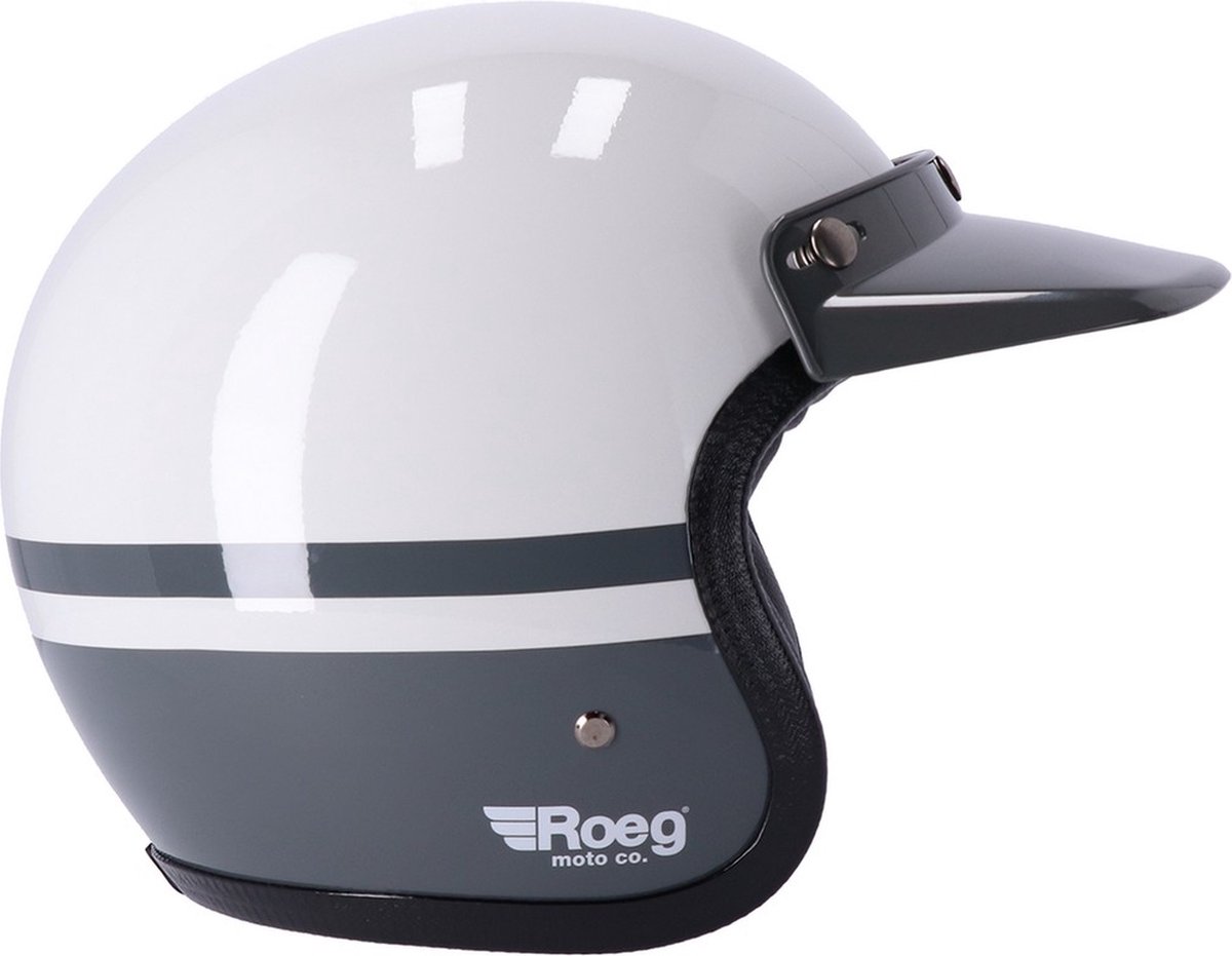 Roeg Jethelm Fog Line Jettson Helmet Fog White/Grey-L