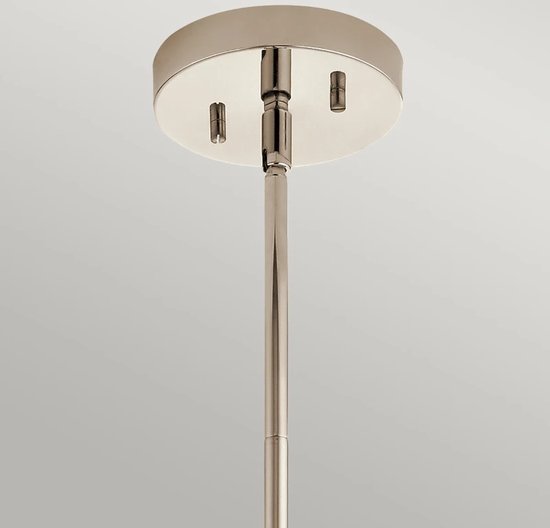 Kichler Luminaire suspendu LED Triocent | 1X E27 Max 60W | IP44 | Dimmable | Nickel poli