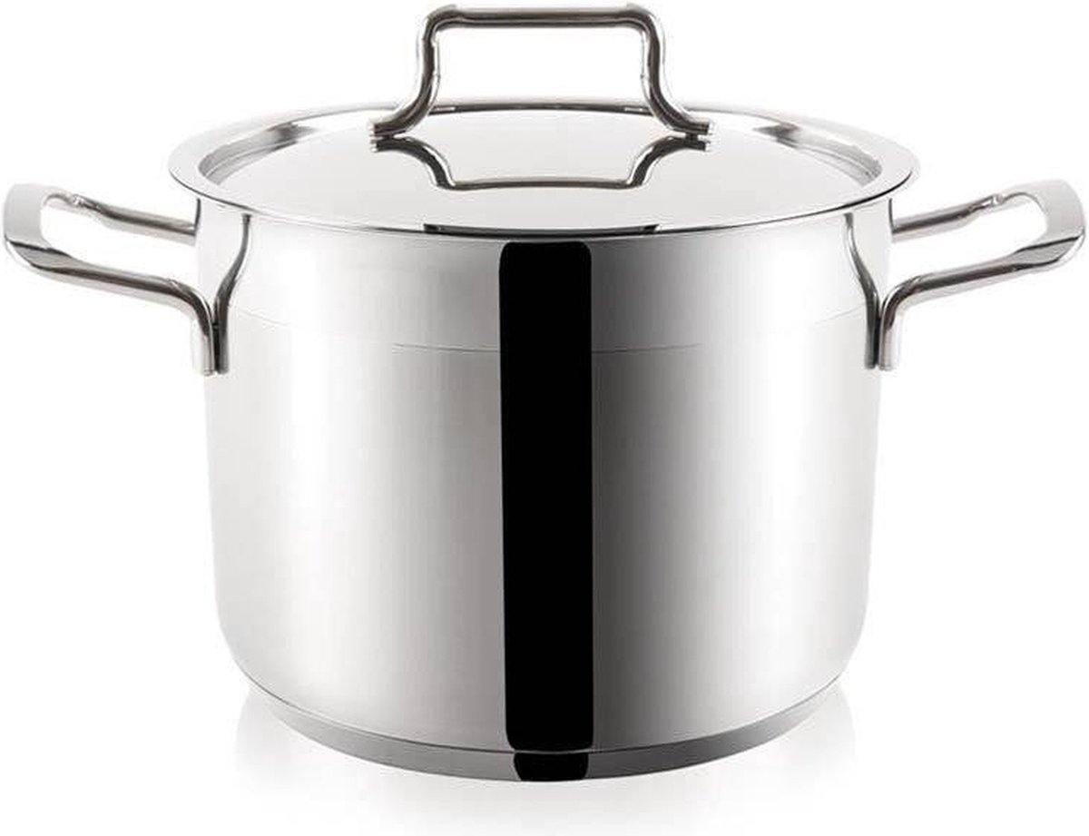 Kookpan Edelstaal met Deksel ANETT 26 cm, 10 l - Kookpot - Soeppan