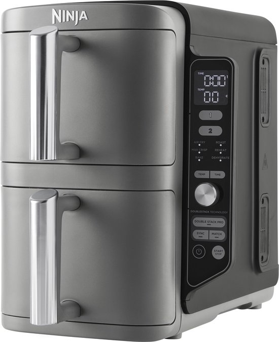 Ninja SL300EU Friggitrice ad Aria Double 6 LT Grigio