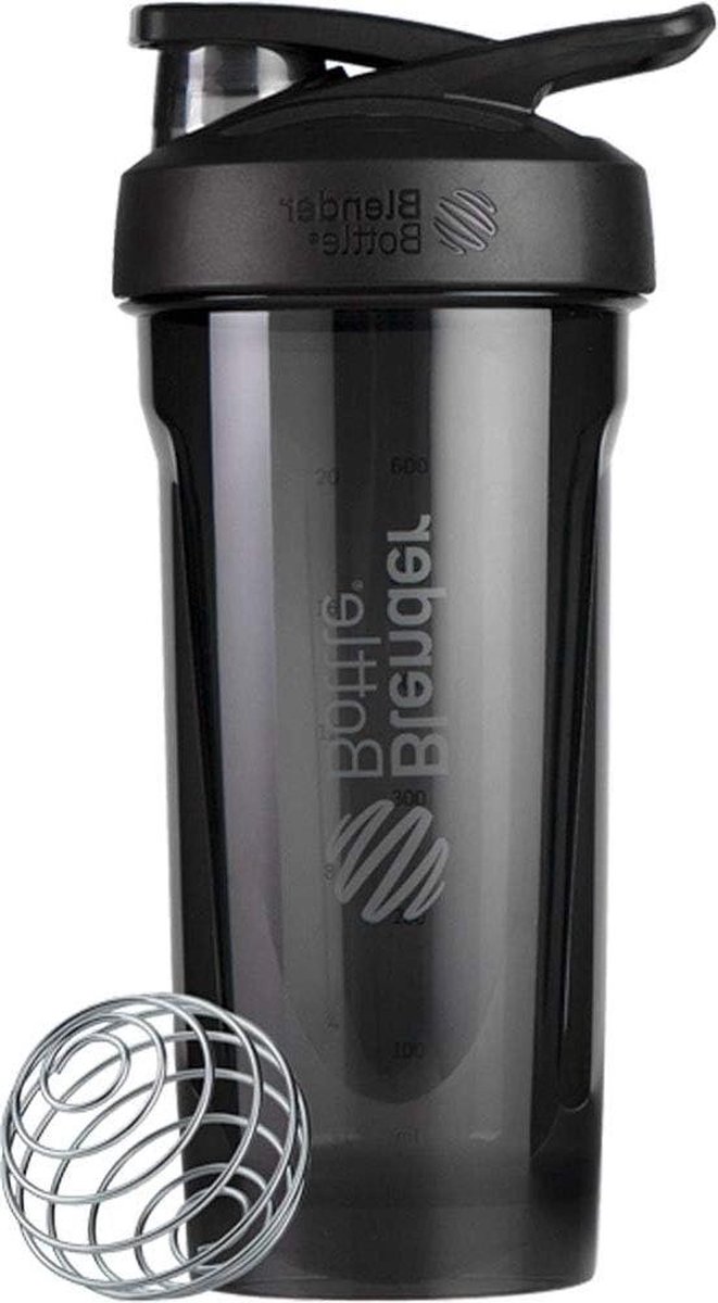 Goedkoopste Strada Shaker Cup - Perfect voor Protein Shakes en Pre Workout - 28 oz Zwart Protein Shaker