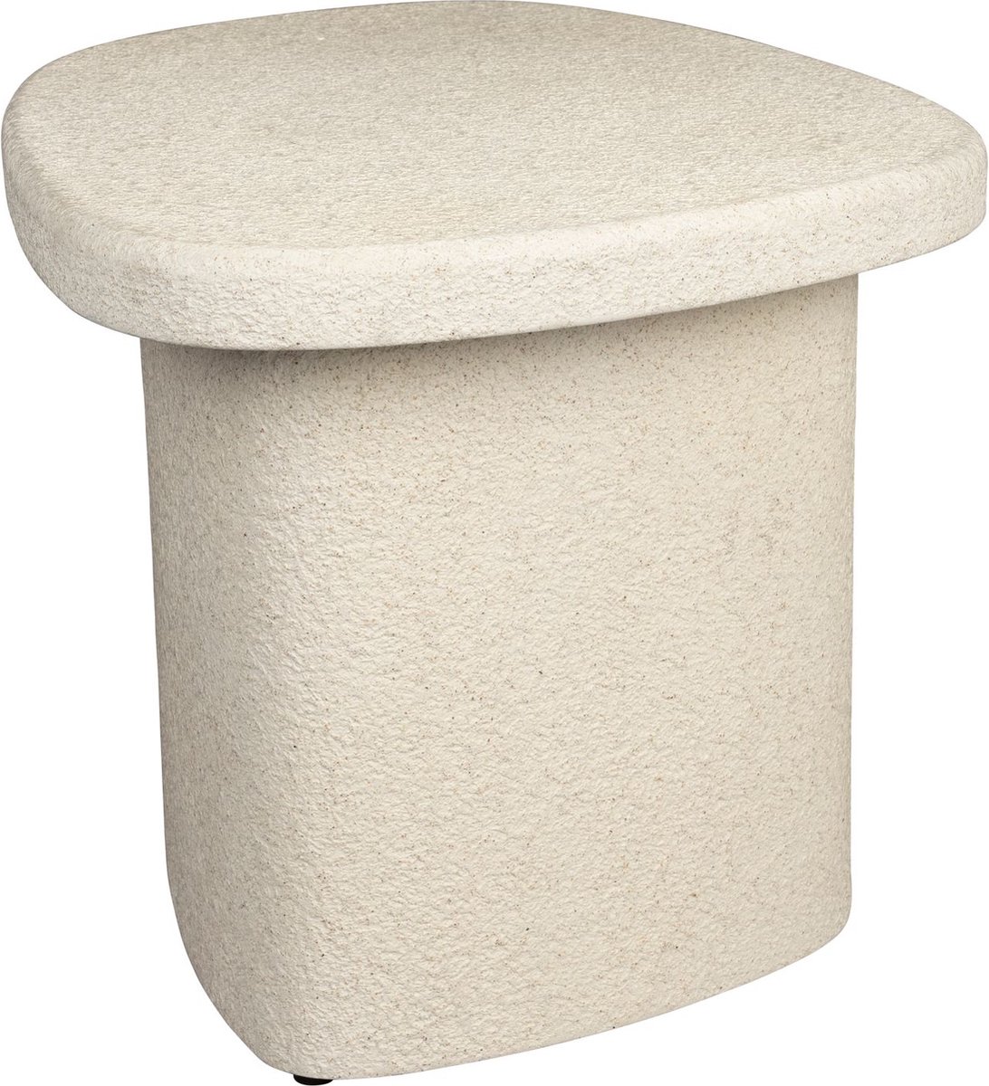 Dutchbone Veda Bijzettafel Hoog Gerecycled Marmer Beige