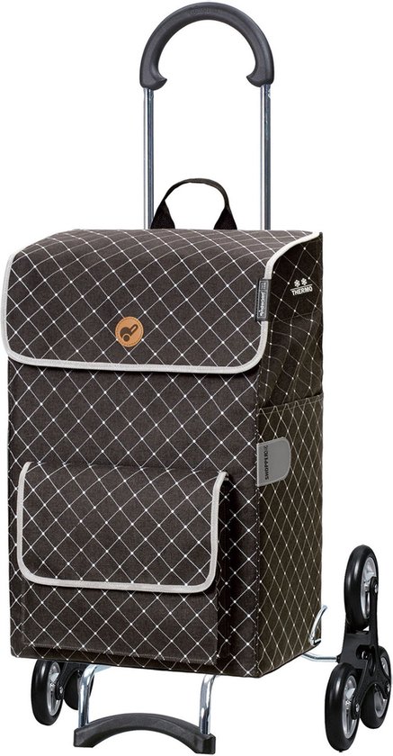 Chariot De Courses ANDERSEN Jella Bleu 51 Litres - Sac Amovible, Imperméable, Avec Réflecteurs De Sécurité