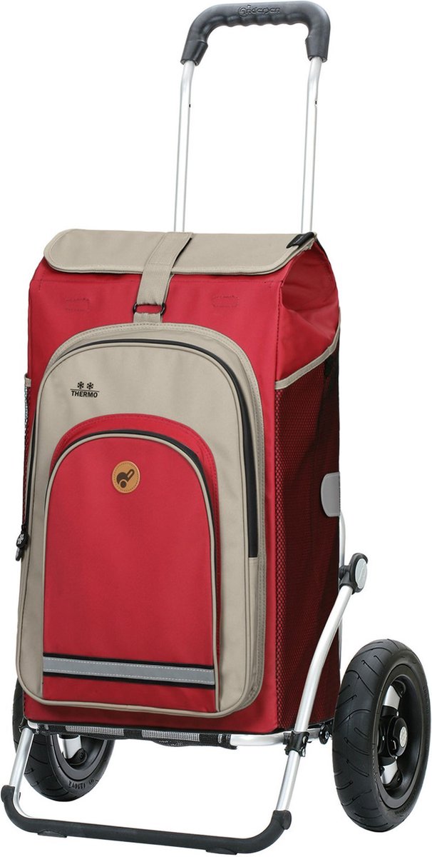Andersen SHOPPER MANUFAKTUR Boodschappentrolley Royal Shopper Hydro 2.1 Red Rood 107cm