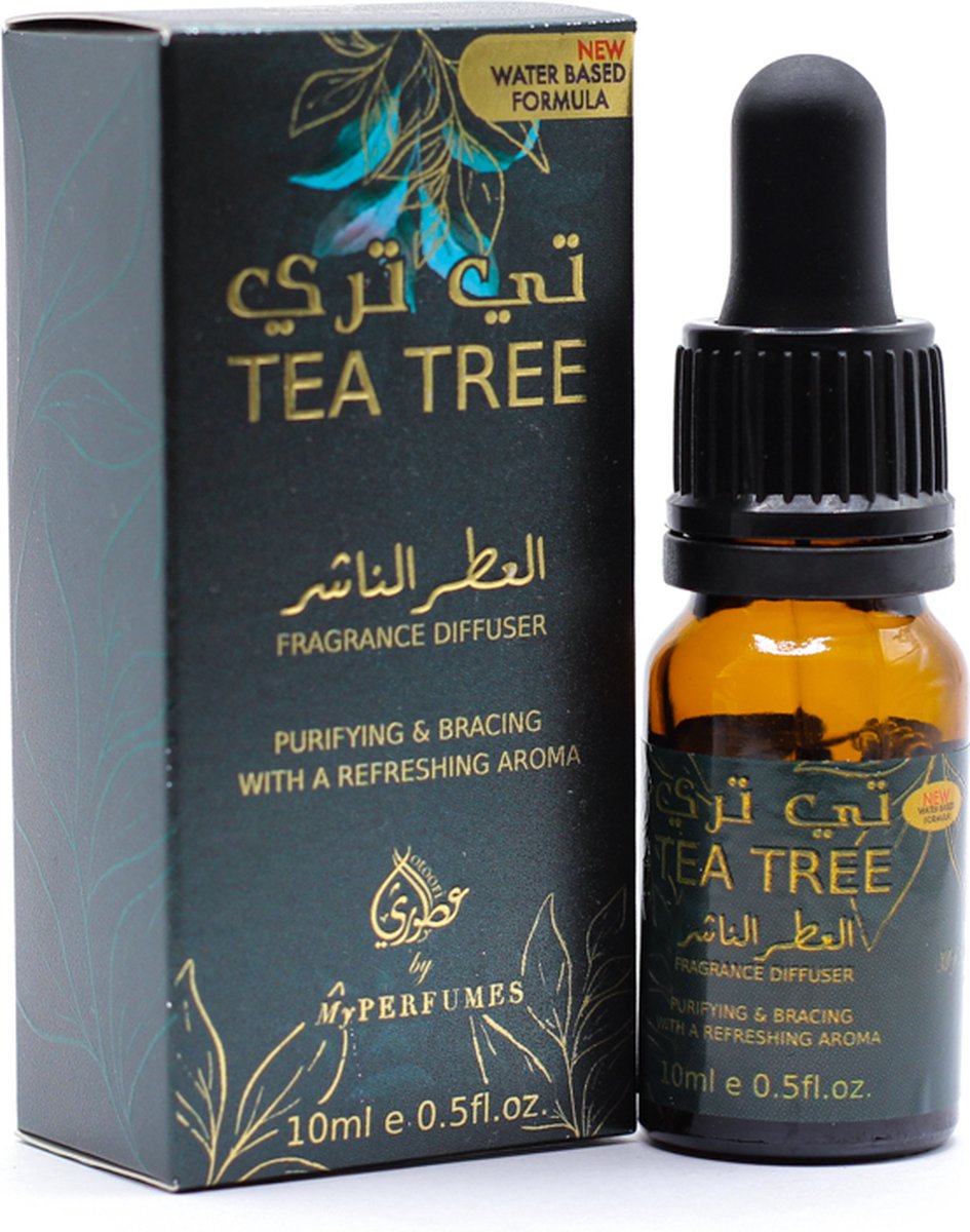 Goedkoopste Tea Tree Geurolie - Parfumolie voor aroma diffuser, Luchtbevochtiger of aromabrander - Olie Diffuser - 10 ml