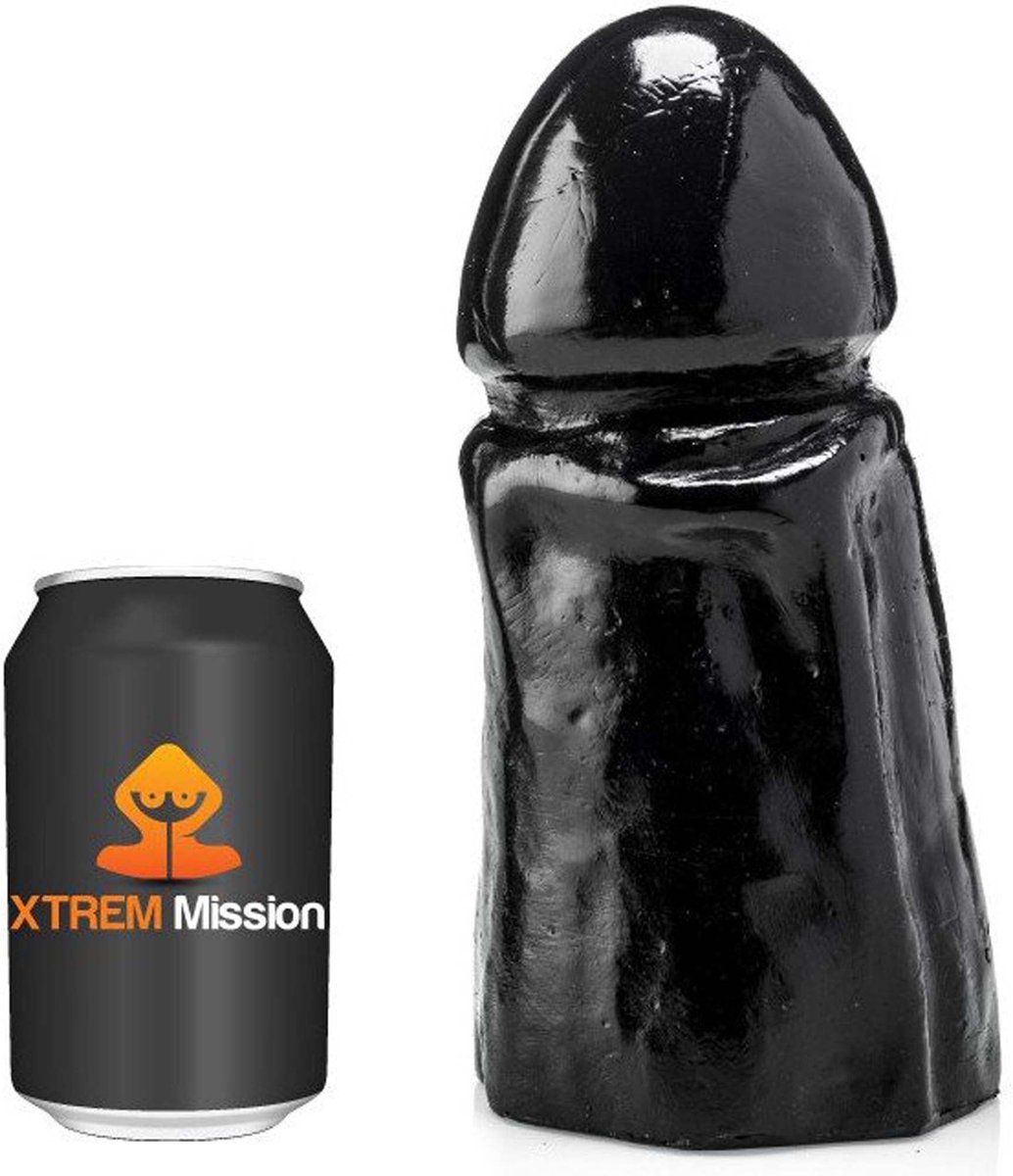 Gangbangster - Mission Crack Up - Dildo - 23 x 10 cm - PVC - Zwart