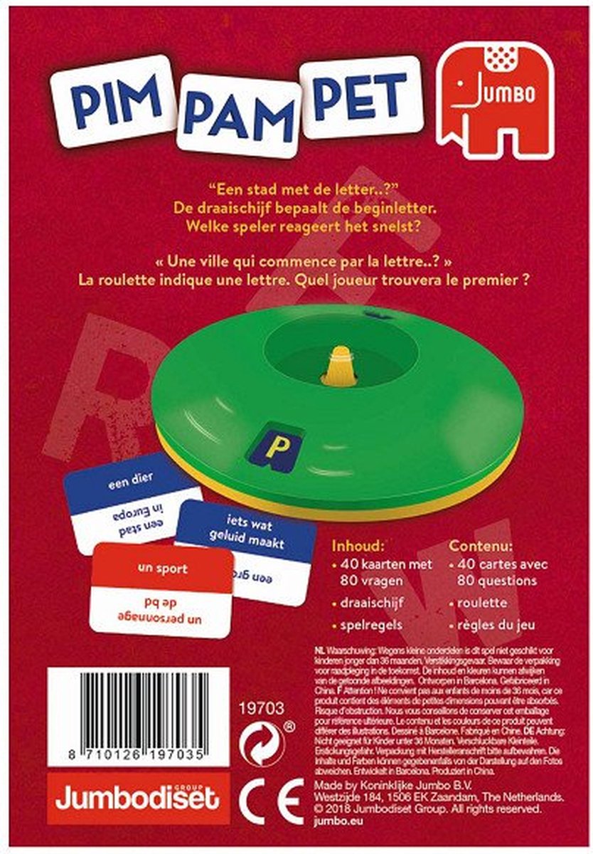 Jumbo - Pim Pam Pet Original - Kaartspel — afbeelding 3