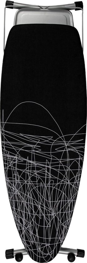 Polti FPAS0001 Vaporella Strijkplank met wasgoedhouder en wieltjes, 122 x 43,5 cm