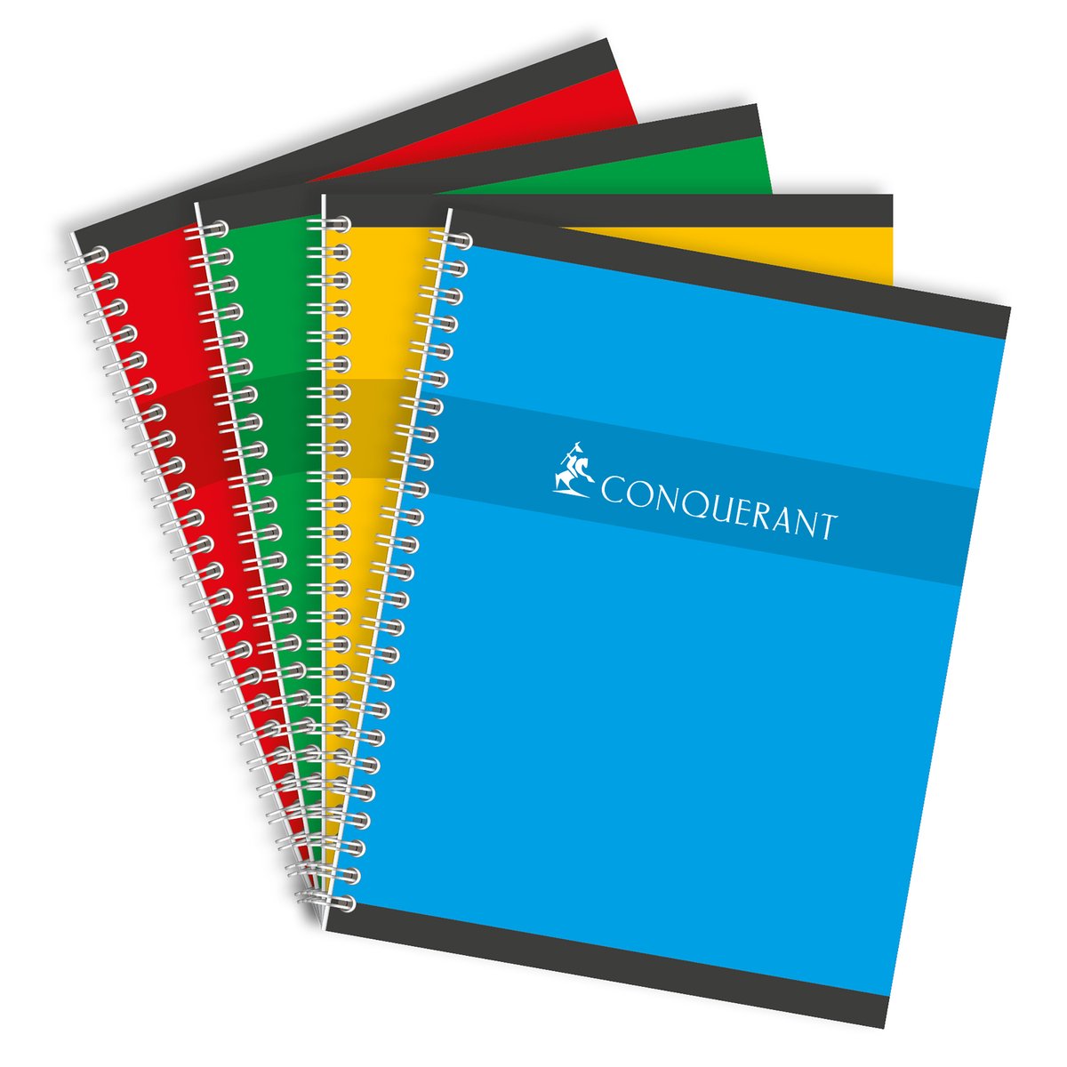 Conquerant 100105079 schrijfblok & schrift 100 vel Rood, Groen, Geel, Blauw