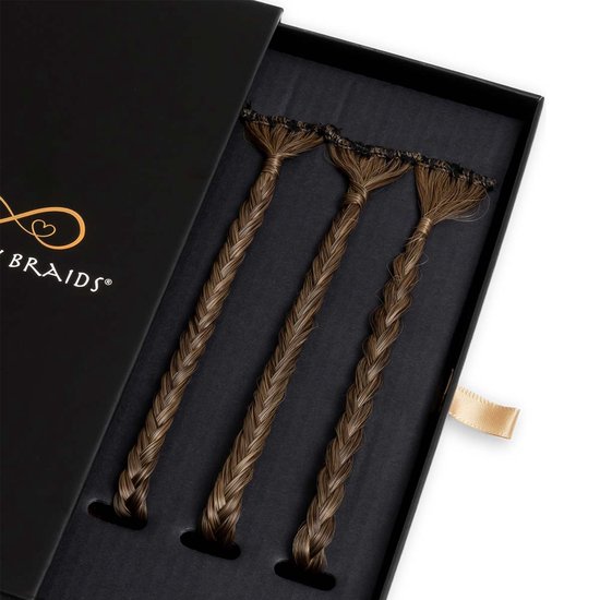 Infinity Braids - Braidies - Set van 3 Clip-in Vlechtjes - Lizzy, Jolie ...
