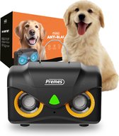 Premes - Anti Blaf Apparaat - Ultrasoon - Antiblaf - Hondentrainer - Honden - Hond - 3 Standen - Tot 15 Meter - Automatische Werking - Geen Schok - Oplaadbaar - Luxe - trainingshalsband honden met schok