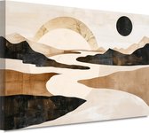 Peintures de rivière - Portrait de nature - Peinture sur toile Montagnes - Peintures sur toile industrielle - Peinture sur toile salon - Peintures toile 90x60 cm