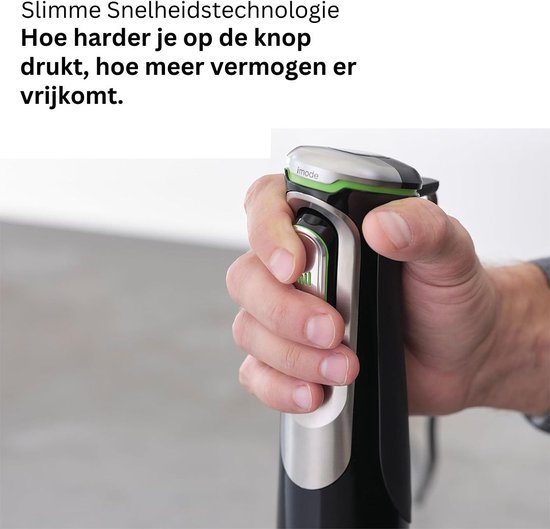 Staafmixer Set - Hakmolen - Groentesnijder - Soepmaker - Draadloos - Zwart van Merkloos — afbeelding 5