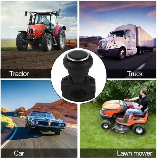 Stuurknop Universele Auto Stuurknop Booster Bal Stuur Metalen Lager Vrachtwagengreep Stuurwiel Hulpversterker Stuurknop Tractor (Kleur: Bruin