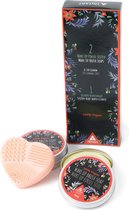 Bol.com Professionele Borstelreiniger Zeep Vegan 2 stuks | Cosmetische borstel en make-up borstel zeep 100g hartreiniger | door ... aanbieding