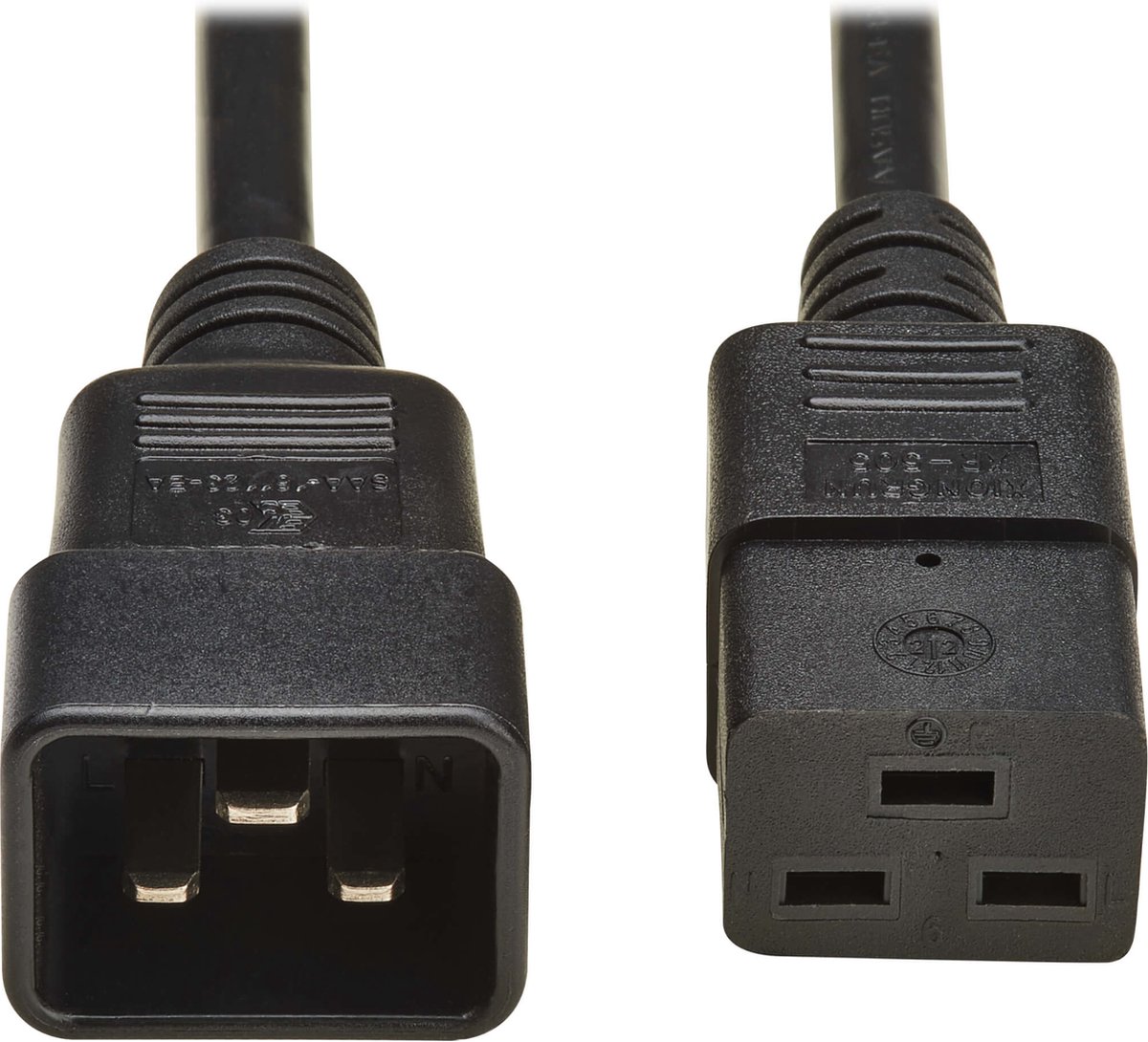 Eaton P036-02M-EU electriciteitssnoer Zwart 2 m IEC C20 IEC C19