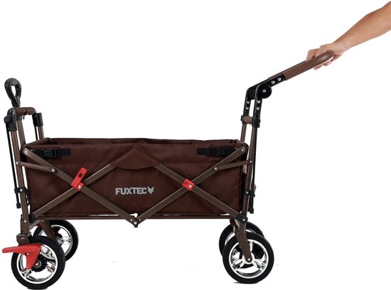 FUXTEC Bolderkar CT-700 - opvouwbaar - bruin van FUXTEC — afbeelding 2
