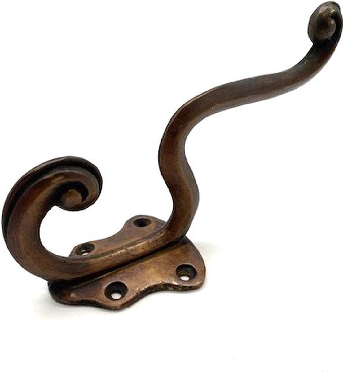 Kapstokhaak Brons antiek 140x70mm