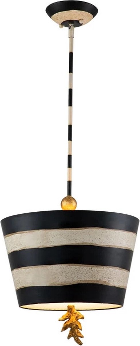 Flambeau LED Hanglamp South Beach | 1X E27 Max 60W | Dimbaar | Black, Putty & Gold Leaf