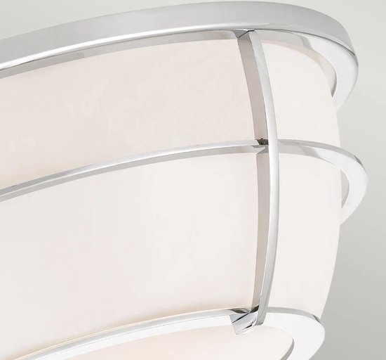 Gri plafondlamp met LED | geborsteld gun grey frame | 60cm