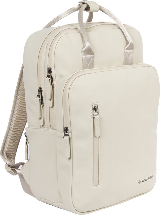 Foto: New rebels william milwaukee beige 18l rugzak waterafstotend laptop 15 6 schooltas update sterke ritsen