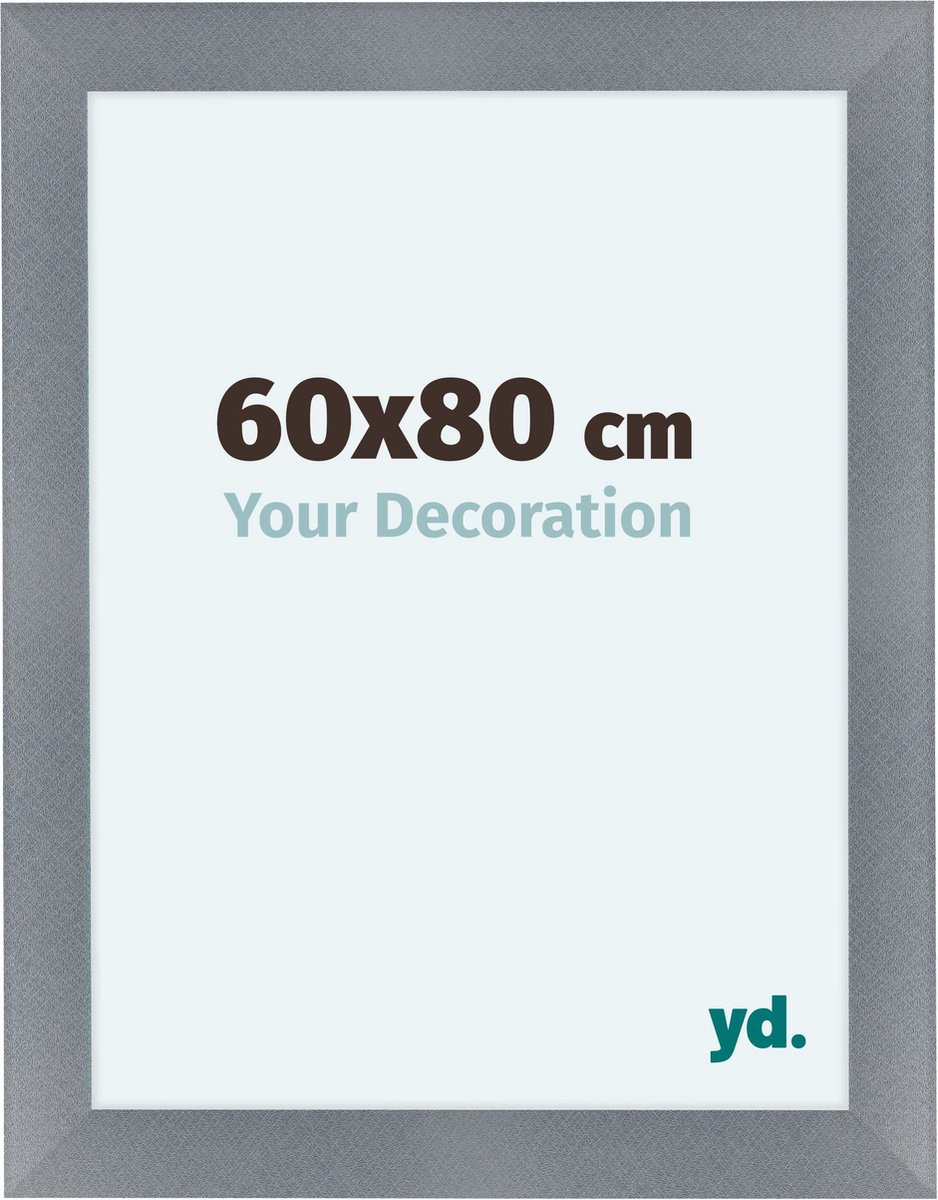 yd. Your Decoration - Fotolijst 60x80 cm - MDF - Aluminium Geborsteld - Como