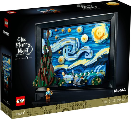 LEGO Ideas Vincent van Gogh - De sterrennacht Decoratie Set voor Volwassenen - 21333