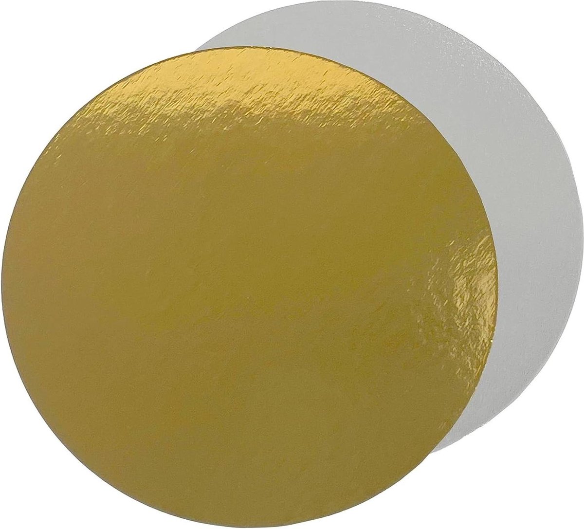 Decoratieve Ronde Kartonnen Gebak Basis - 10 Cake Boards - Goud Zilver - 15cm Ø