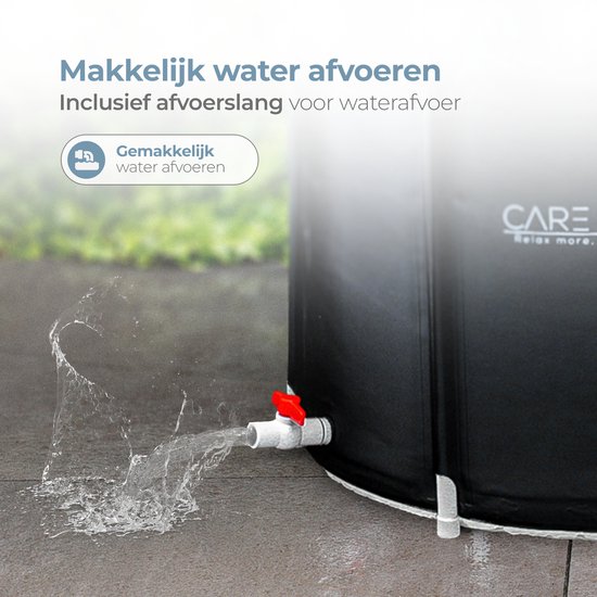 Care Less - IJsbad - Opvouwbare Badkuip - Zitbad - Dompelbad - 75CM - Inklapbaar en met Hoes - Inclusief Pomp en Afvoerslang - Zwembad - Bath Bucket